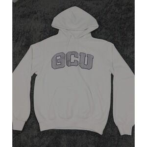Champion Grand Canyon University Hoodie Men's S White Pullover GCU‎ *Stains